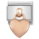 Maillon Nomination classic Pendentif Coeur en Or rose