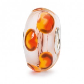 Perle en verre Coquelicots Dorés Trollbeads