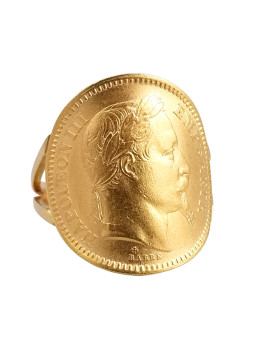 Bague pièce Or 20Frs napoléon