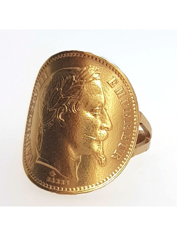Bague pièce Or 20Frs