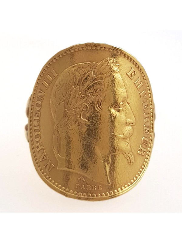 Bague pièce Or 20Frs