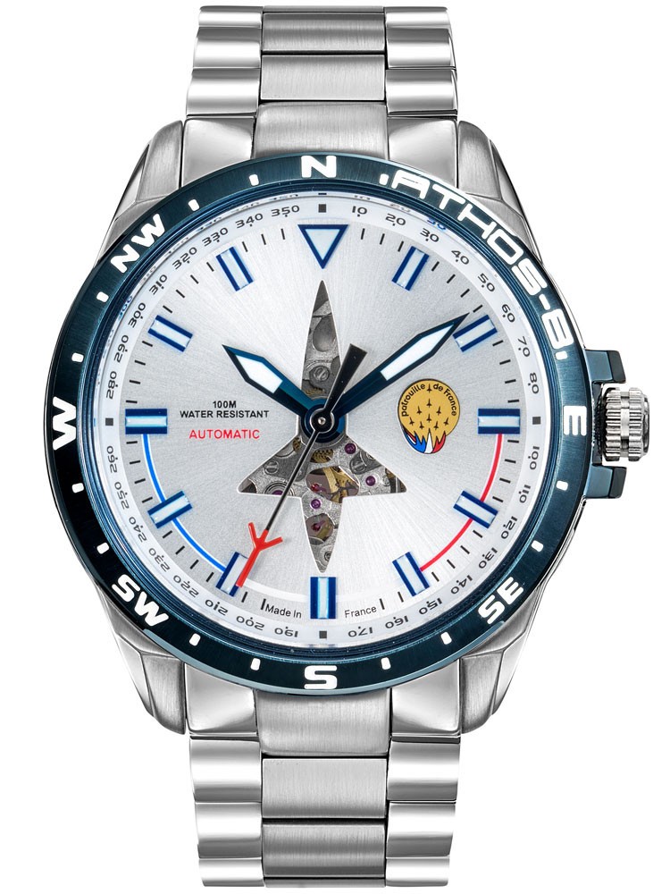 Montre automatique homme Patrouille de France Athos 8 style aviateur