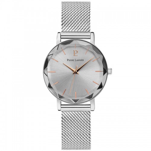 Montre femme Pierre Lannier bracelet milanais argent