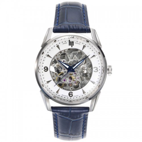 Montre bleue homme automatique Lip Himalaya