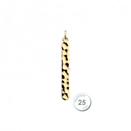 Pendentif Rond 25mm Martelle Les Georgettes