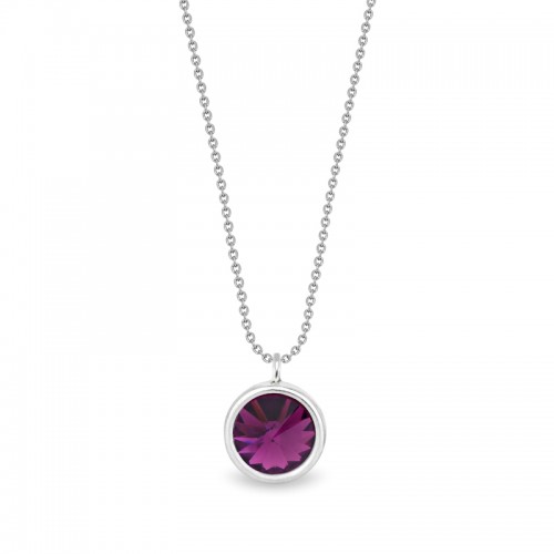 Collier femme Spark Candy Février violet