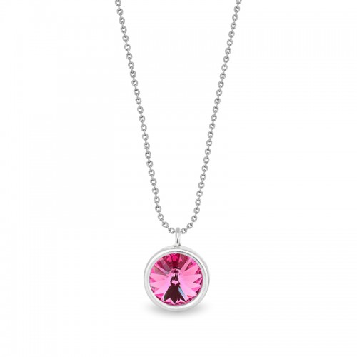 Collier femme Spark Candy Octobre Rose