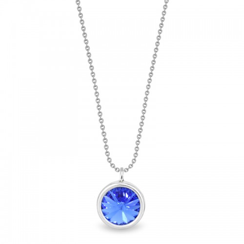 Collier femme Spark Candy Septembre Bleu Saphir