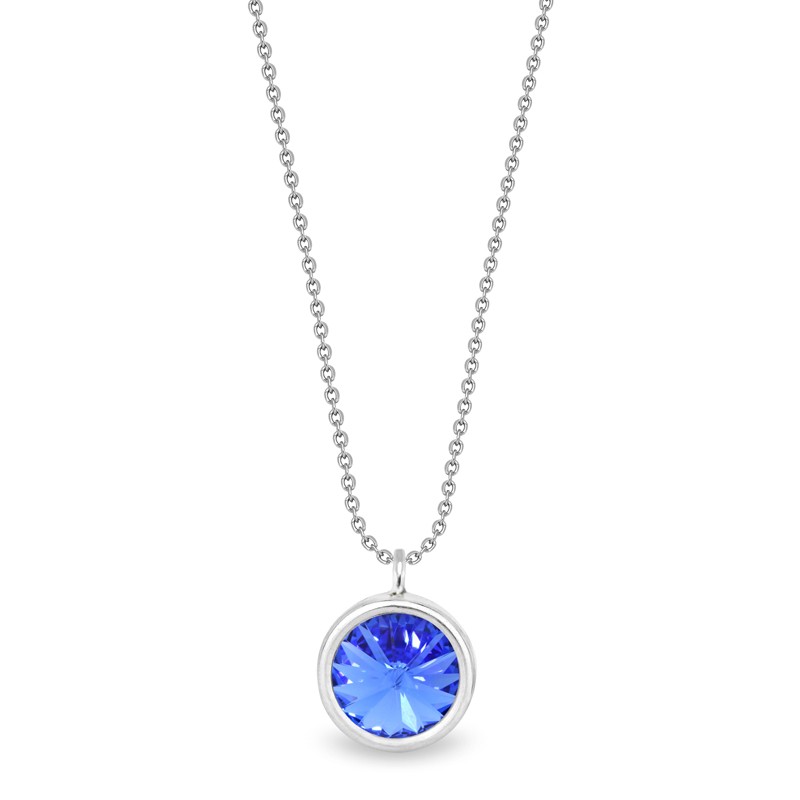 Collier femme Spark Candy Bleu Saphir