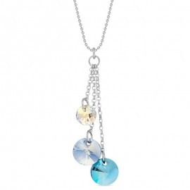 Collier femme Spark Pierres Bleues Cristal