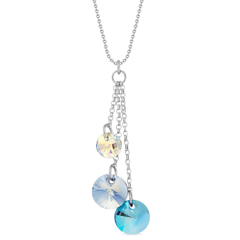 Collier femme Spark Pierres Bleues Cristal