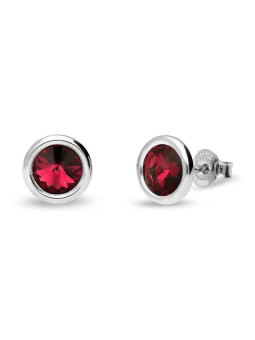 Boucles d'oreilles femme Janvier Grenat