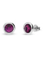 Boucles d'oreilles femme Spark Février Violettes