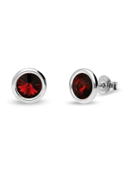 Boucles d'oreilles femme Spark Juillet Rubis