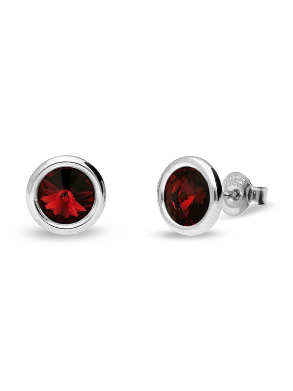 Boucles d'oreilles femme Spark Juillet Rubis