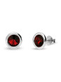 Boucles d'oreilles femme Spark Juillet Rubis