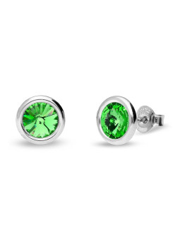 Boucles d'oreilles femme Spark Août Péridot