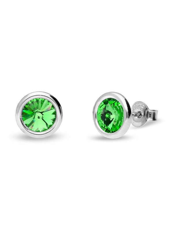 Boucles d'oreilles femme Spark Août Péridot