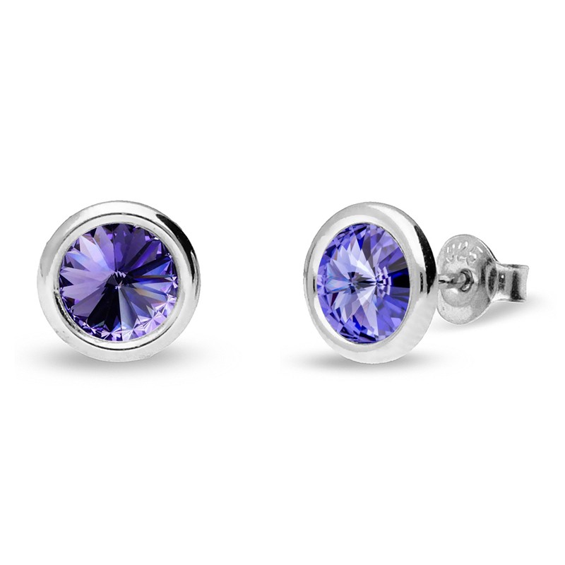 Boucles d'oreilles femme Spark Décembre Tanzanite