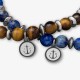Bracelets mixte Tom Hope Perle bleu et marron