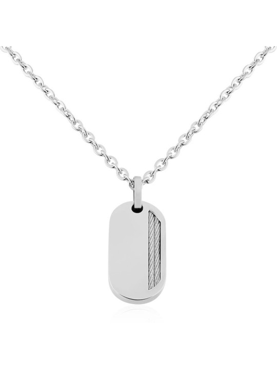 Collier Phebus Acier Blanc