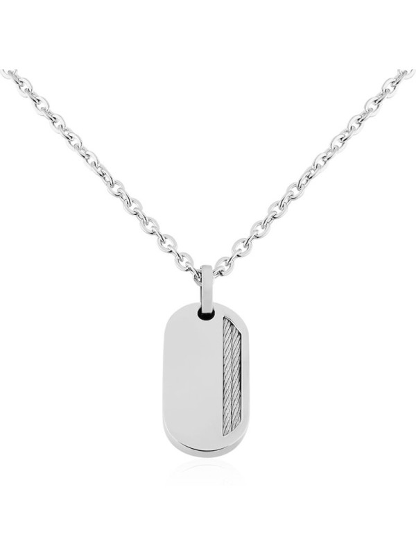 Collier Phebus Acier Blanc