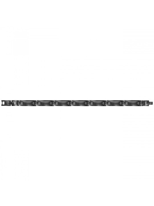 Bracelet homme Phebus Acier noir tendance vintage