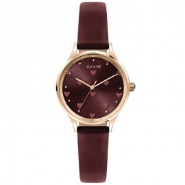 Montre Oui and Me Bichette Bordeaux Coeurs