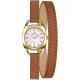 Montre femme Go Mademoiselle Cuir Brun Double Lanière