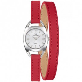 Montre femme Go Mademoiselle Cuir Rouge Double Lanière