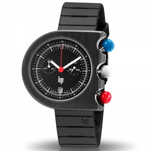 Montre homme LIP Chronographe Mach 2000 Art Deco noir