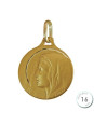Médaille de baptême Vierge en Or - Augis