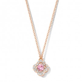 Collier femme Or rose Saphir et Diamants