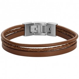 Bracelet homme Cuir marron tendance Phebus