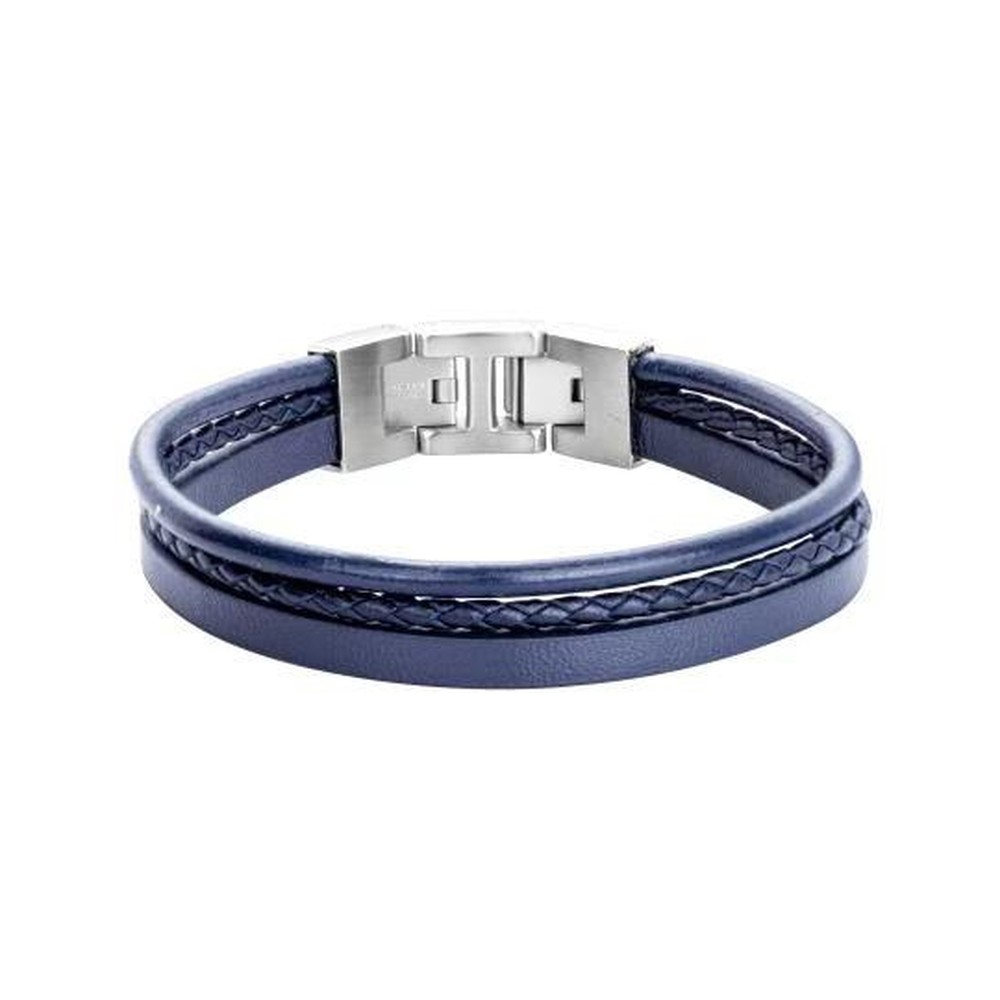 Bracelet Cuir Homme Marron Cinq Rangs  Bracelets Tendances