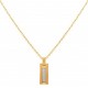Collier homme Phebus Acier doré jaune