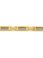 Bracelet homme Phebus Acier doré et Câble argenté