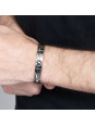 Bracelet pour homme marque Phebus Acier Argenté