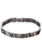 Bracelet Phebus homme Acier PVD noir brillant