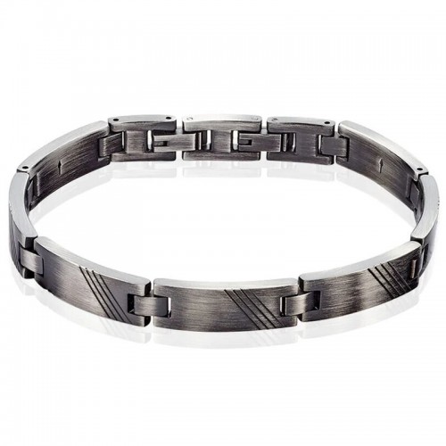 Bracelet Phebus homme Acier PVD noir brillant