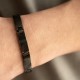 Bracelet Phebus homme Acier PVD noir brillant