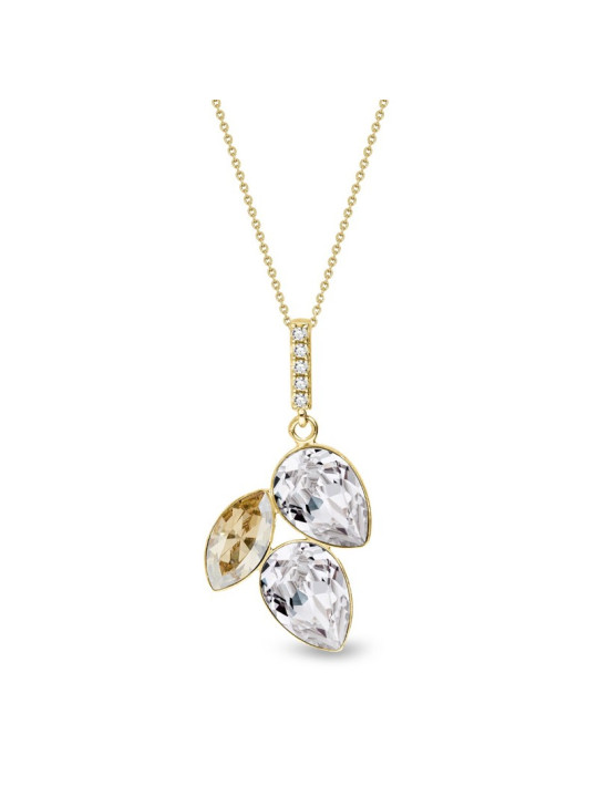 Collier femme Spark élégant en plaqué Or et Pierres