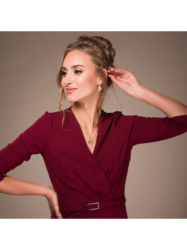 Collier femme Spark élégant en plaqué Or et Pierres