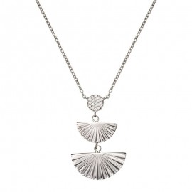 Collier argent Go Girl Mademoiselle motif Romance