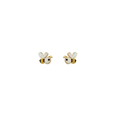 Boucles d'oreilles Or enfant Abeilles Nature