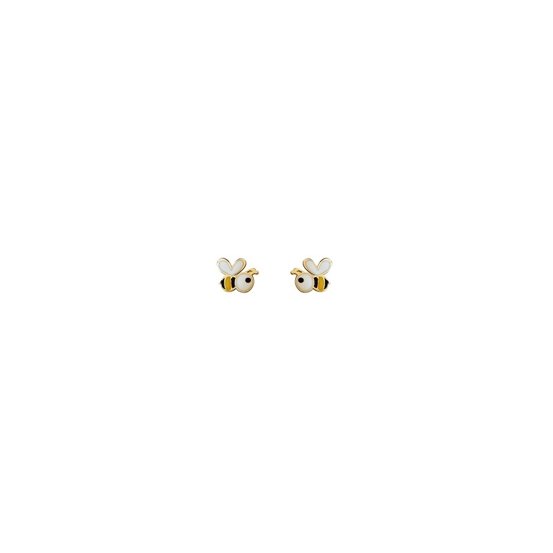 Boucles d'oreilles Or enfant Abeilles Nature