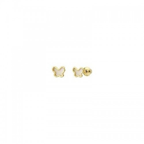 Boucles d'oreilles enfant Or jaune forme Papillons