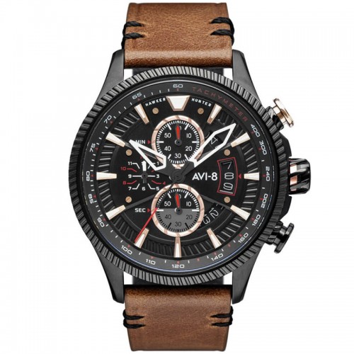 Montre aviateur homme AVI-8 Desert Brown Hawker Hunter