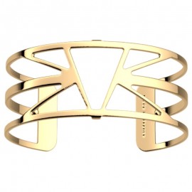 Bracelet manchette femme Les Georgettes Doré Ibiza 40 mm