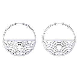 Boucles d'oreilles Les Georgettes Argentées motif Poissons